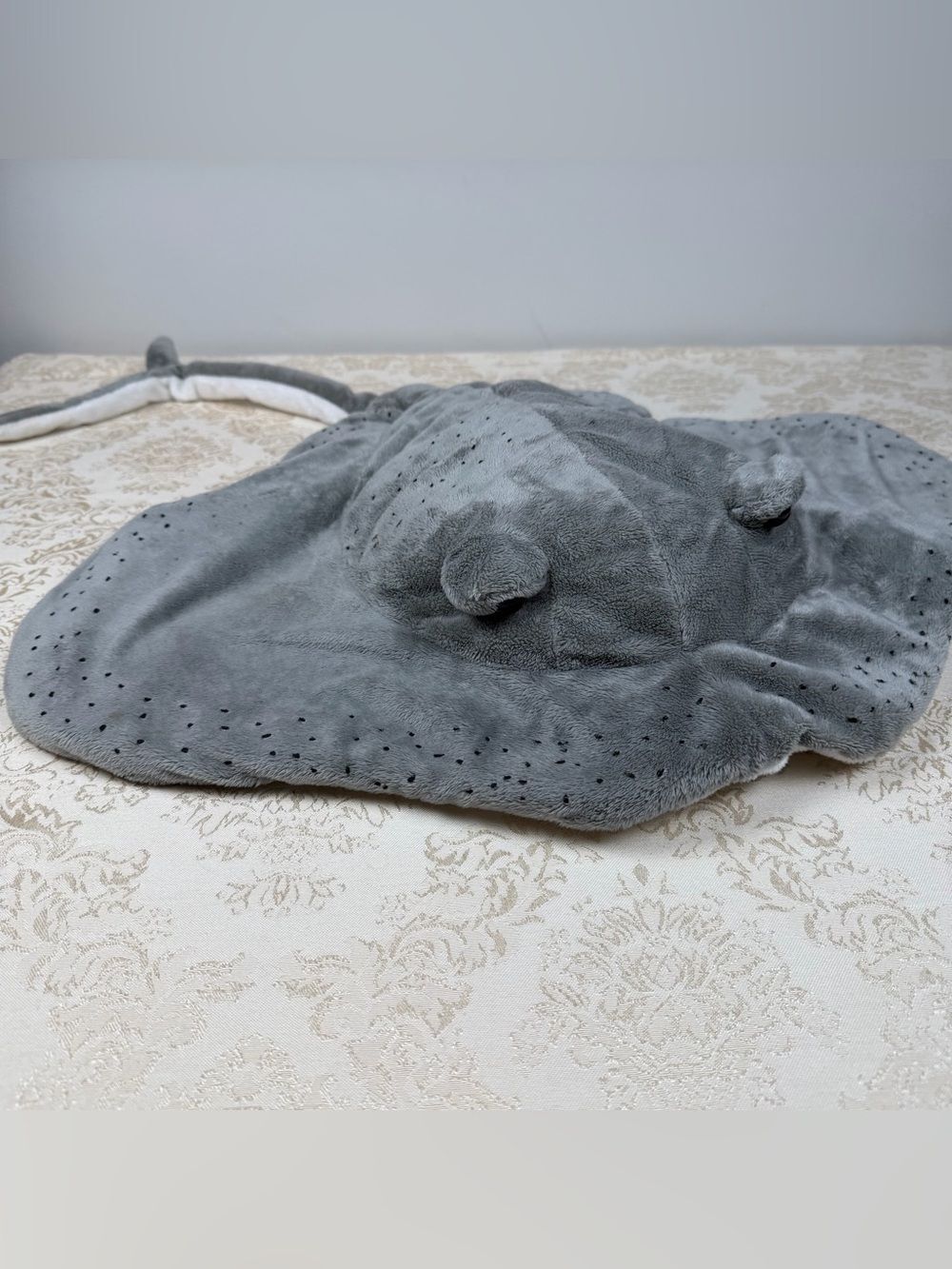 Rinco Plush Gray Stingray Puppet, Large, Soft, Sealife, Educational